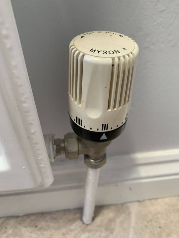 Thermostatic Radiator Valve (TRV) turned fully open before balancing a heating system